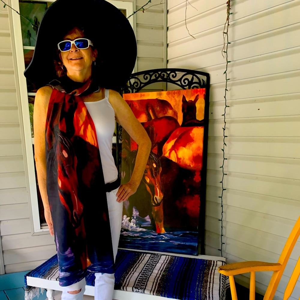 Cooling off” scarf